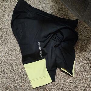 Pearl Izumi Black and Yellow Cycling Shorts